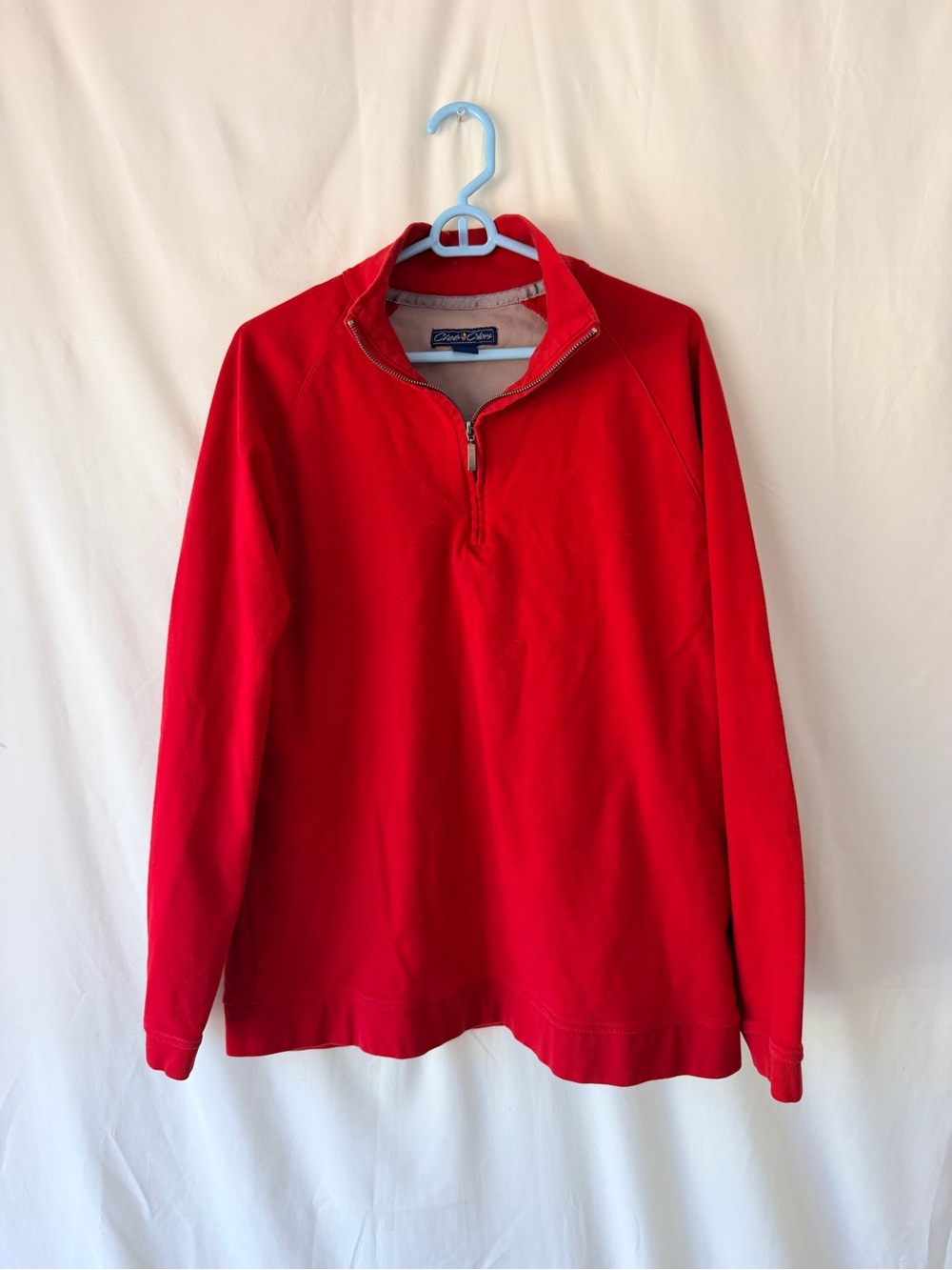 Goodfellow & Co Men's Red Quarter-Zip Pullover Sweater